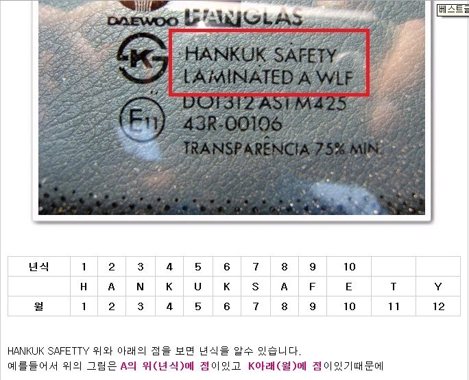 중고차유리 이미지