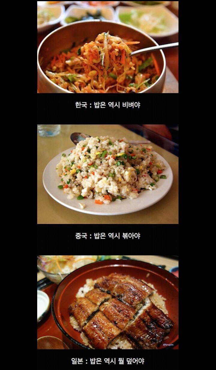 한 중 일 밥에 대한 인식 | 인스티즈