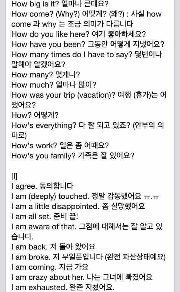 외국인이 많이 사용하는 문장 600개 정리.jpg | 인스티즈