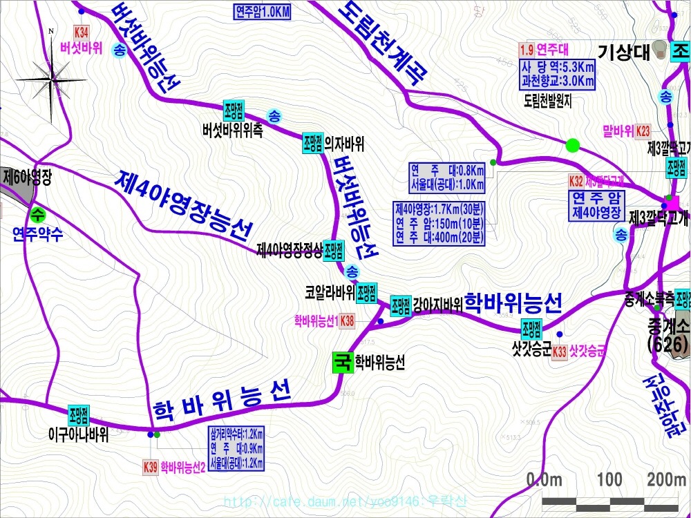 능선 조망점 이미지