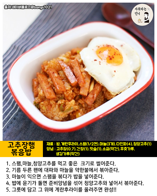 간단히 해먹는 혼밥 레시피 | 인스티즈