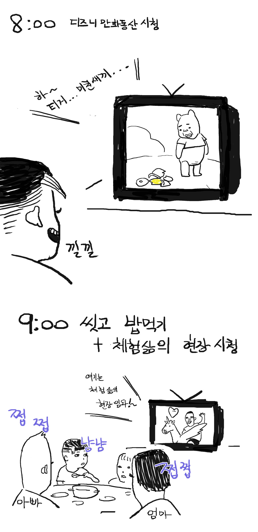 90년대생 초딩시절 일요일 흔한일과 (나와 같다며언~) | 인스티즈