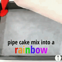 보다 보면 기분좋은 무지개 롤케이크 만들기.gif | 인스티즈