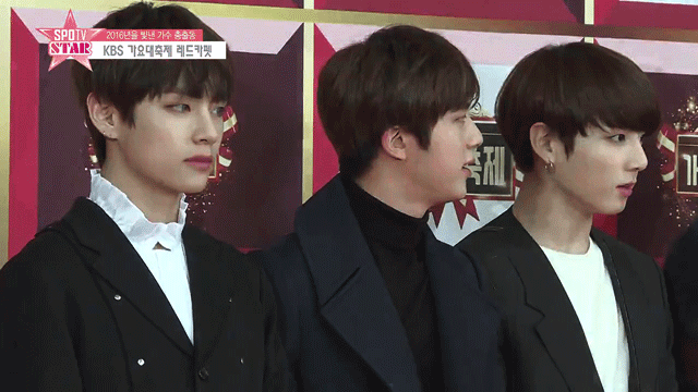 kbs가요대축제 남자 아이돌 포토월 비주얼. gif | 인스티즈