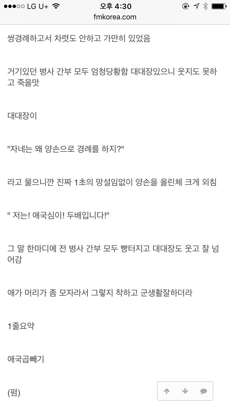 군대에서 쌍경례 본 썰.jpg | 인스티즈
