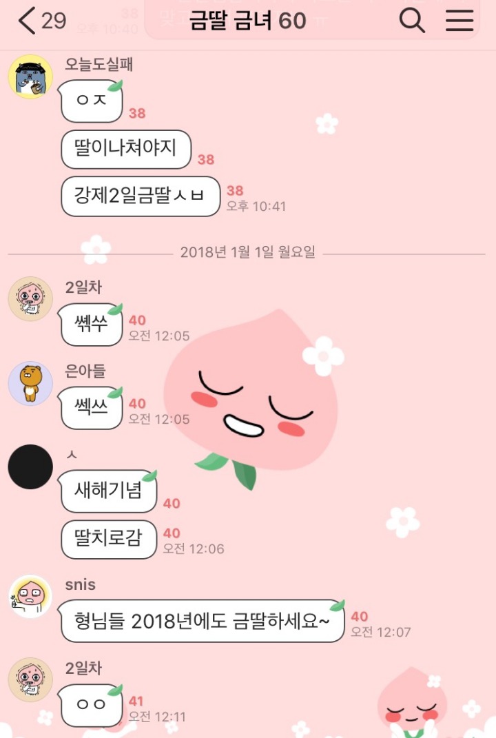 새해를 맞아 평화로운 금딸 단톡방.kakao | 인스티즈