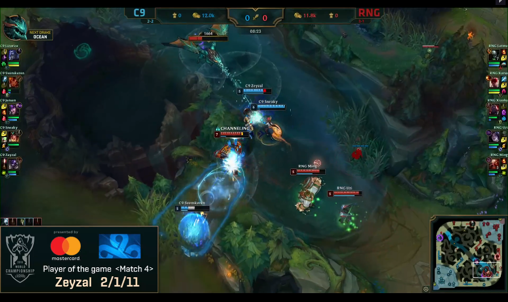 [LOL] 2018 롤드컵 그룹 스테이지 / 대회 5일차 4경기,"C9(북미) vs RNG(중국)"- 경기결과 | 인스티즈