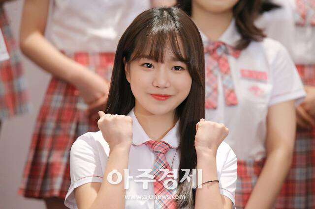 프듀48 비주얼 라인 제작발표회때.jpg | 인스티즈