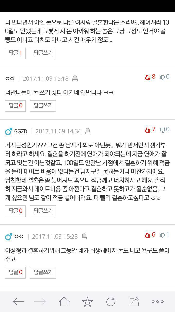 남친이 적금으로인해 데이트비용이 없다네요 | 인스티즈
